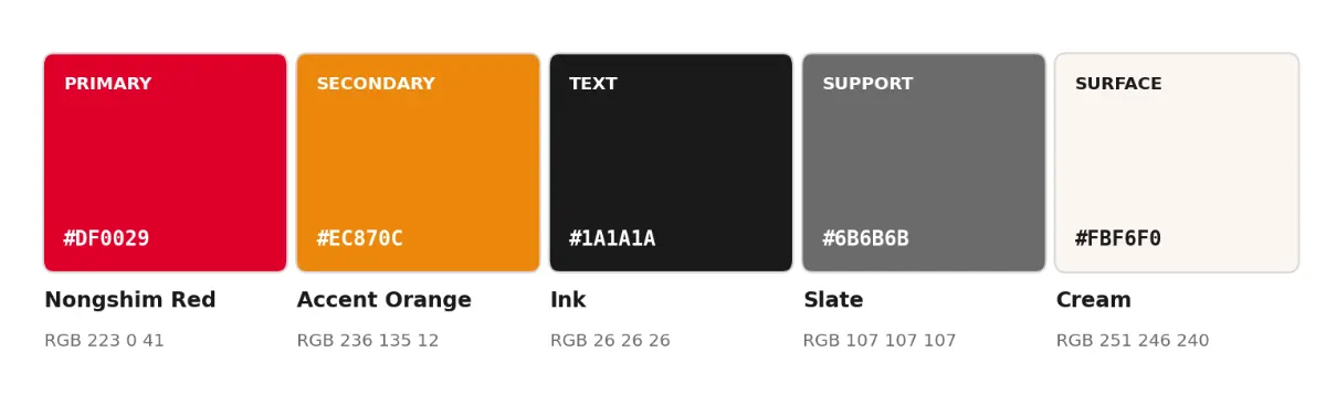 Brand colour system