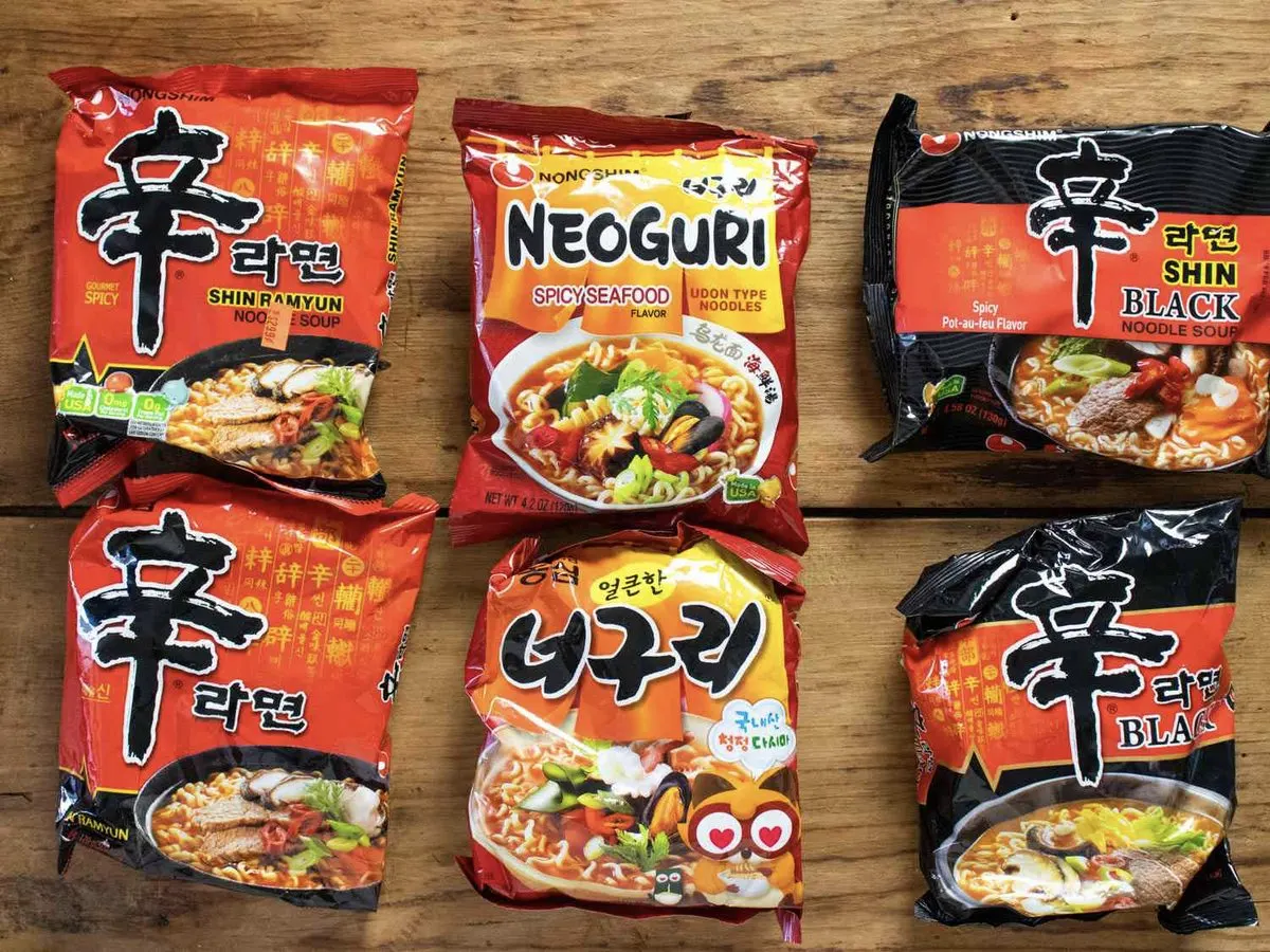 Nongshim instant noodle range