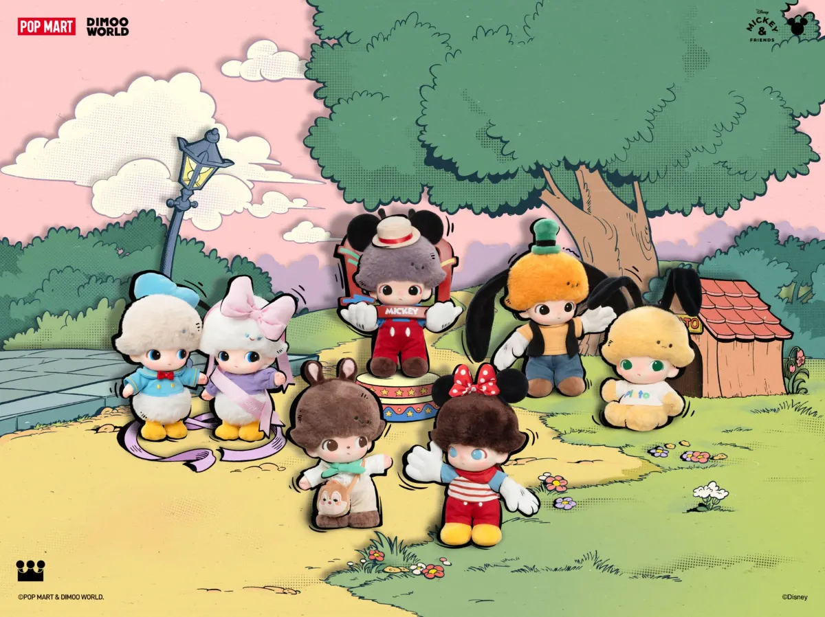 POP MART character collaboration scene